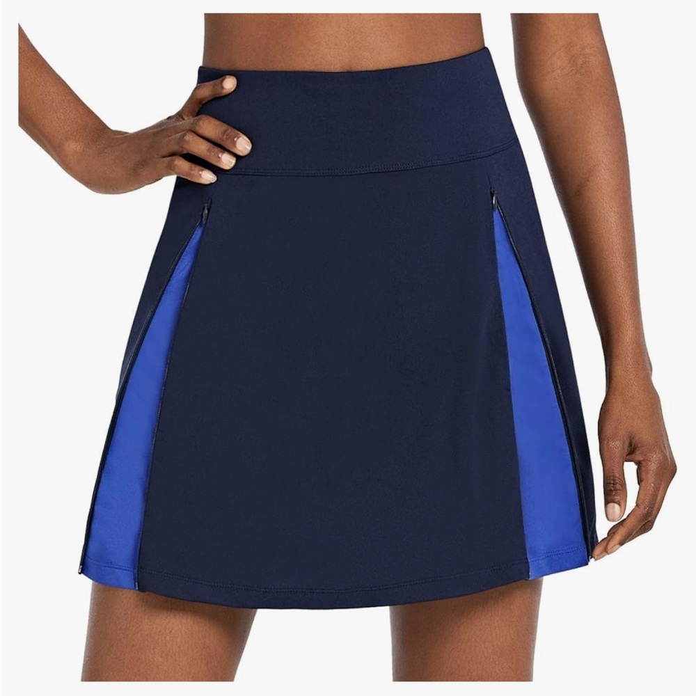 NWT Padded navy biking skort